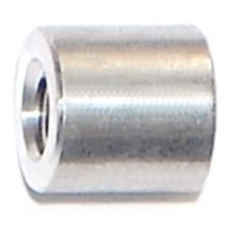 Midwest Fastener Round Spacer, #6 Screw Size, Aluminum, 1/4 in Overall Lg, 12 PK 76521